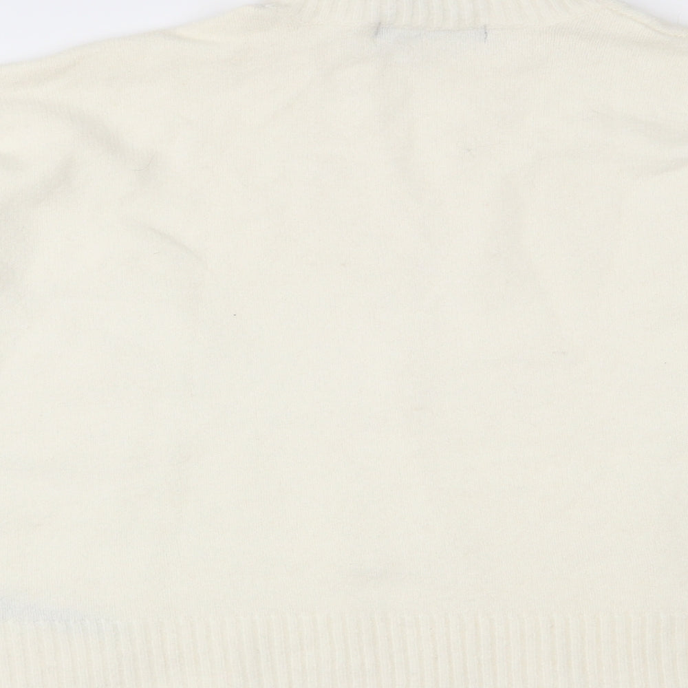 Marks and Spencer Womens Ivory Knit Pullover Jumper Size M