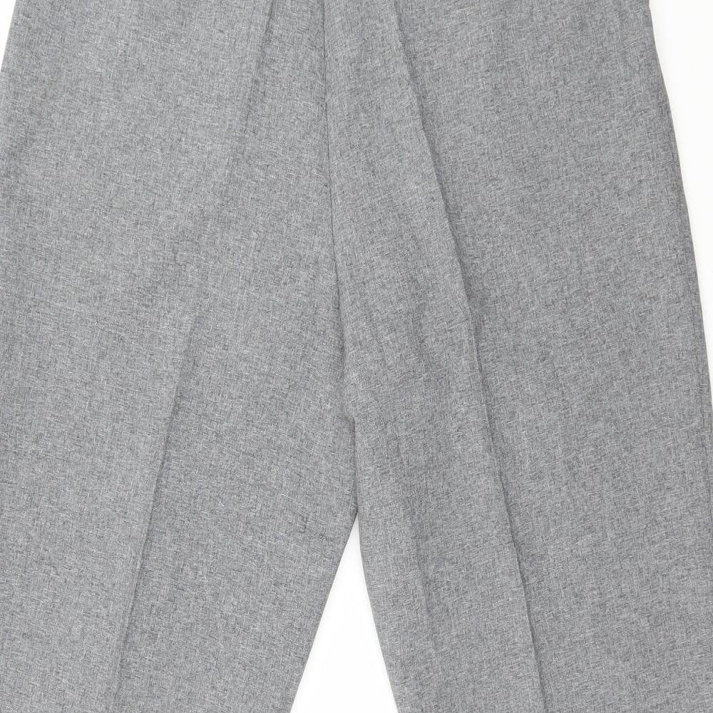 Slimma Womens Grey Trousers Size 14 L24 in
