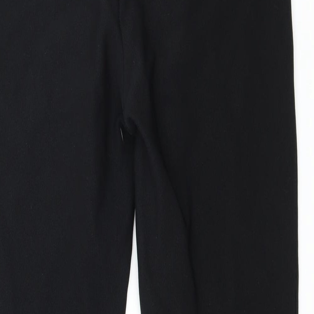 Preworn Womens Black Trousers Size 10 L27 in