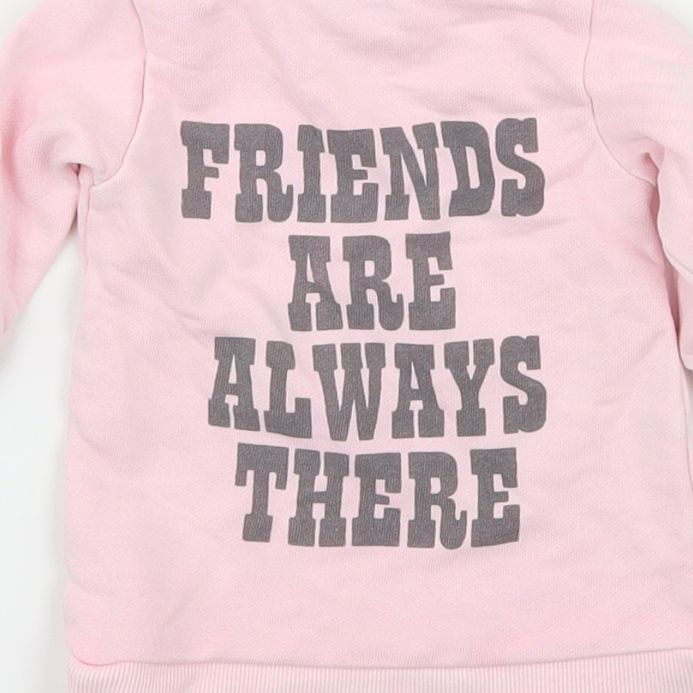 Marc Jacobs Girls Pink Jersey Pullover Jumper Size 0-3 Months - Snoopy