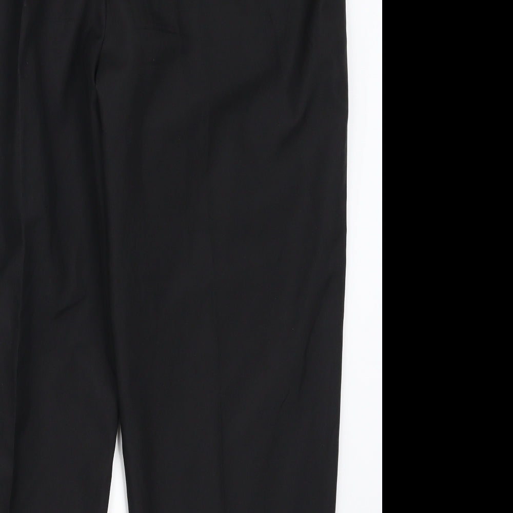Amalina Womens Black Trousers Size 36 in L25 in