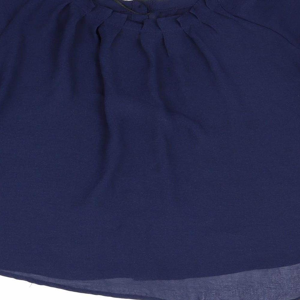 H&M Womens Blue Basic Blouse Size S