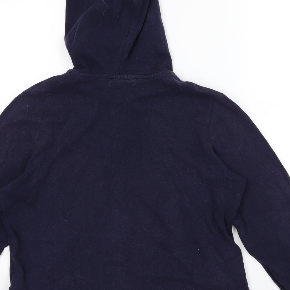 Active Womens Blue Jersey Full Zip Hoodie Size 14