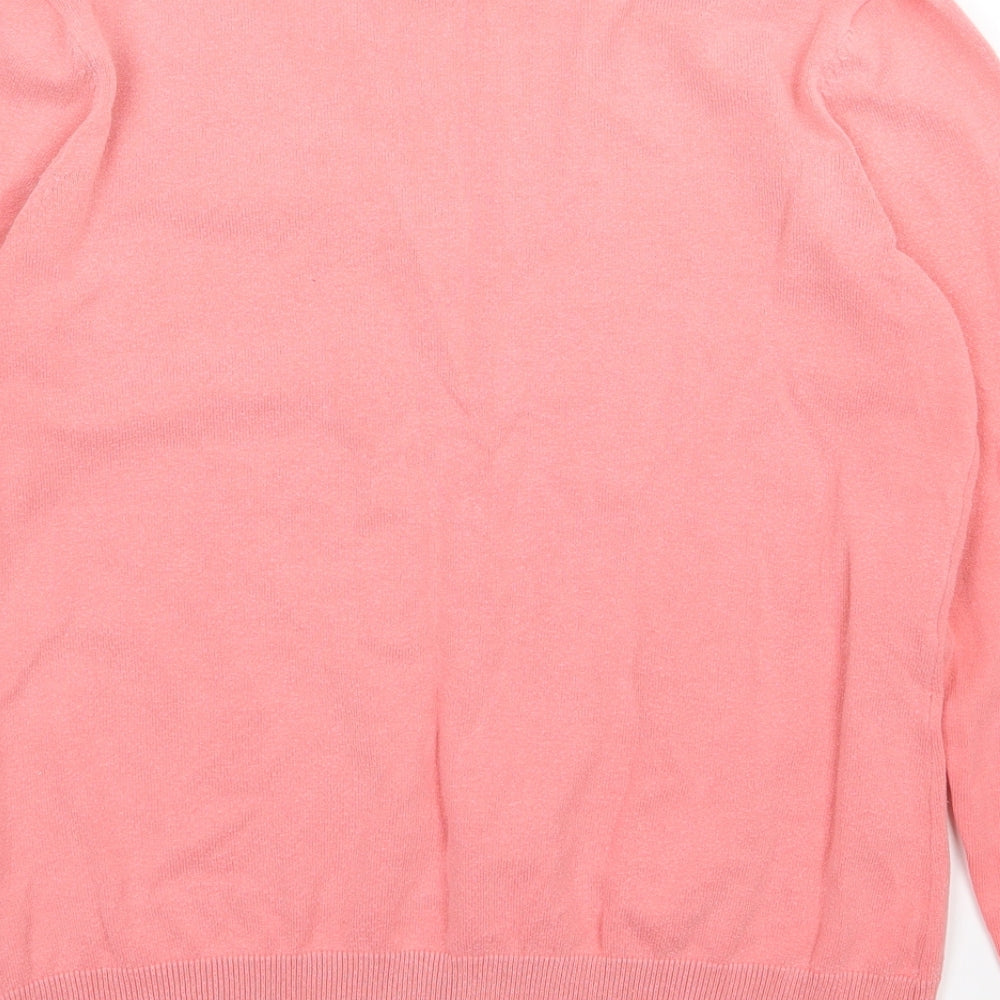 H&M Womens Pink Knit Pullover Jumper Size M