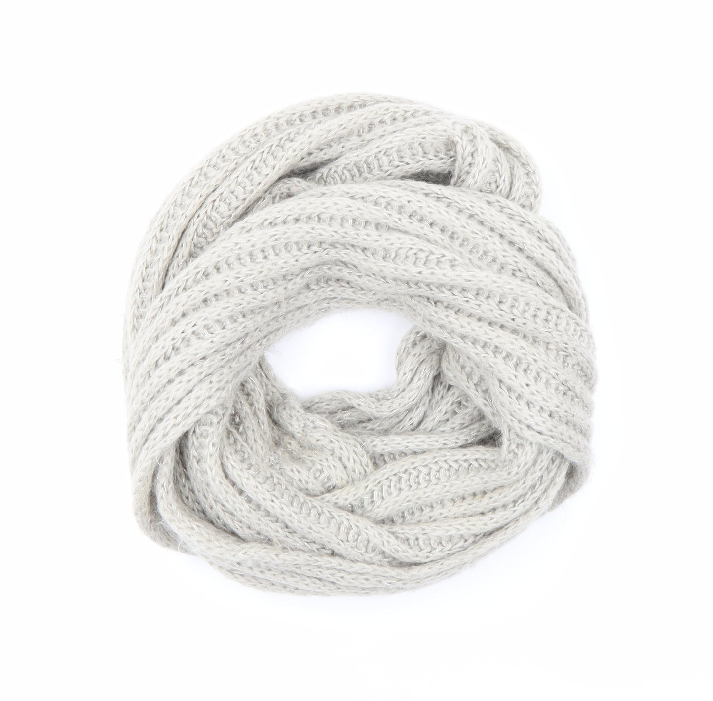 Red Herring Womens Grey Knit Scarf