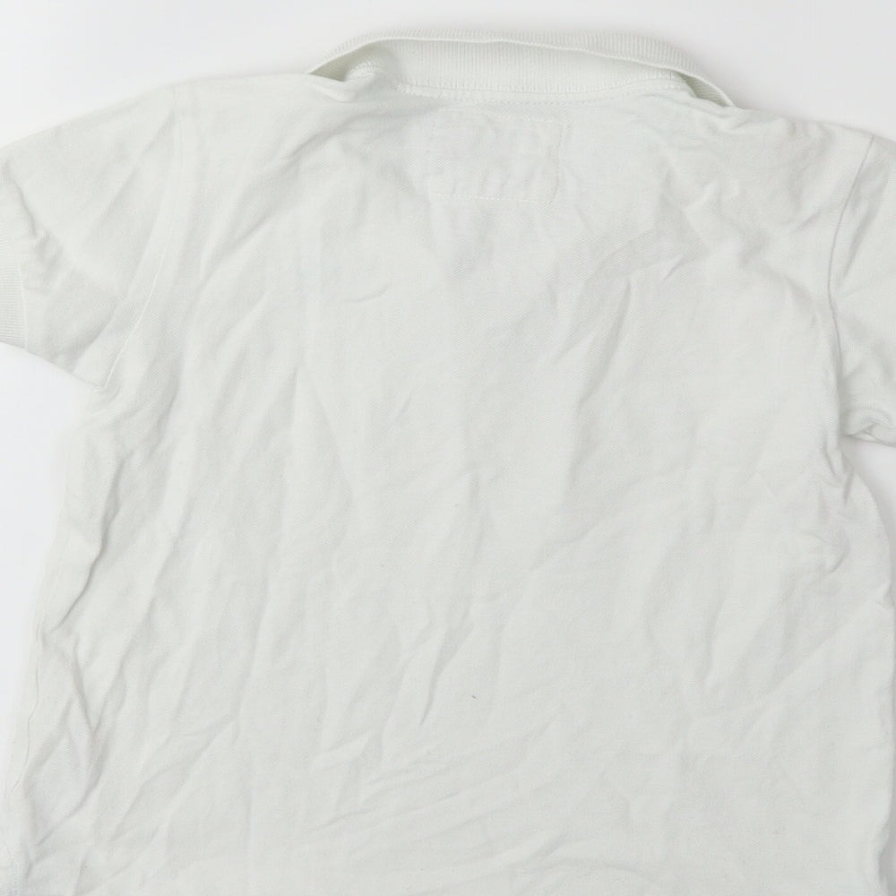 H&M Boys White Basic Polo Size 5-6 Years