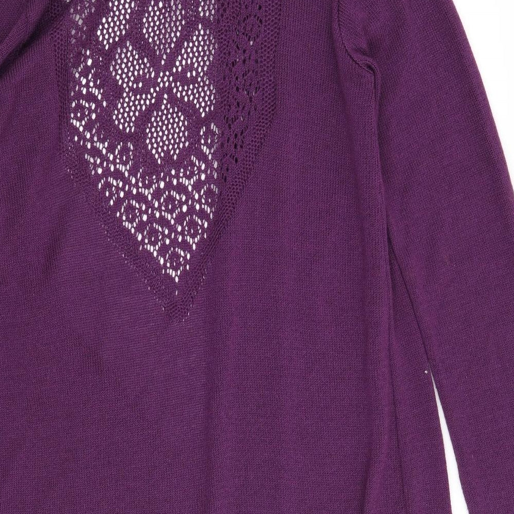 Soon Womens Purple Cardigan Jumper Size 16