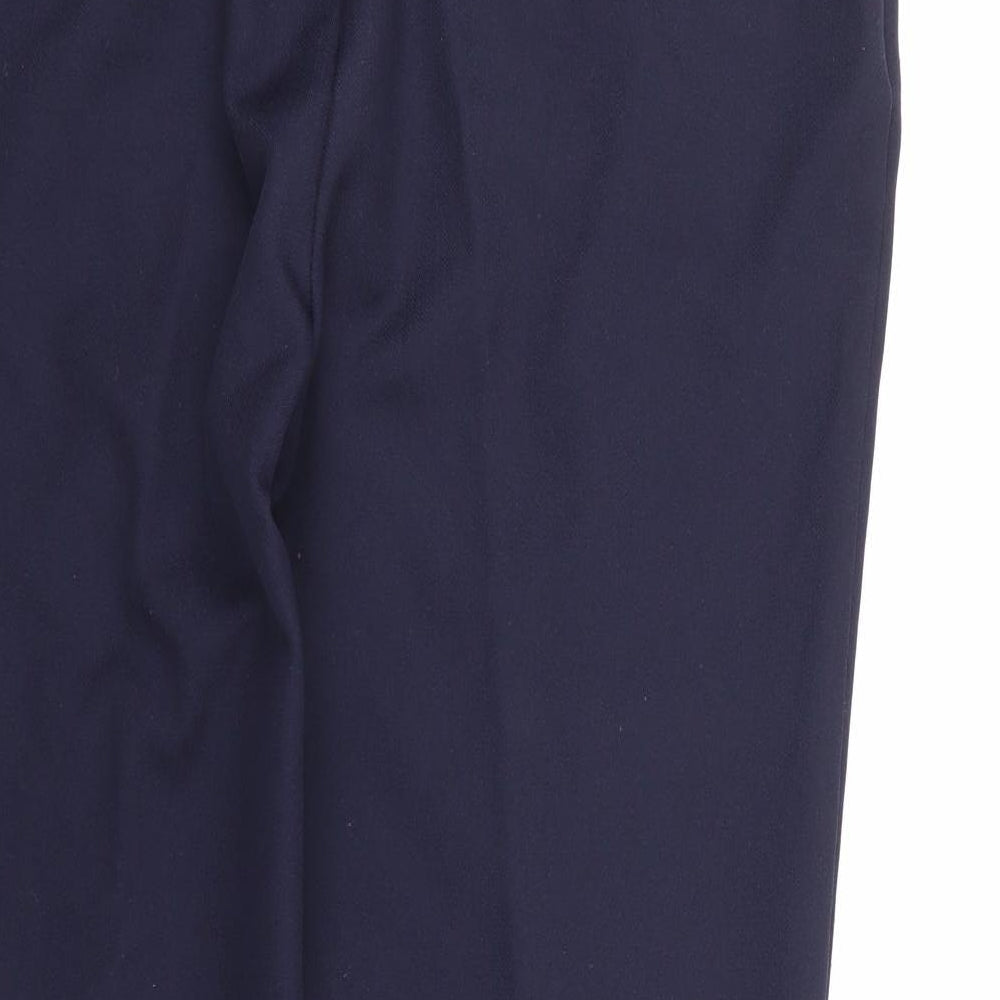 Papaya Womens Blue Rayon Trousers Size 12 L24 in