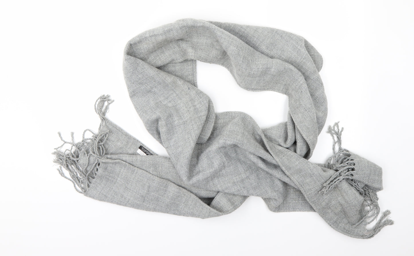 Topshop Unisex Grey Scarf