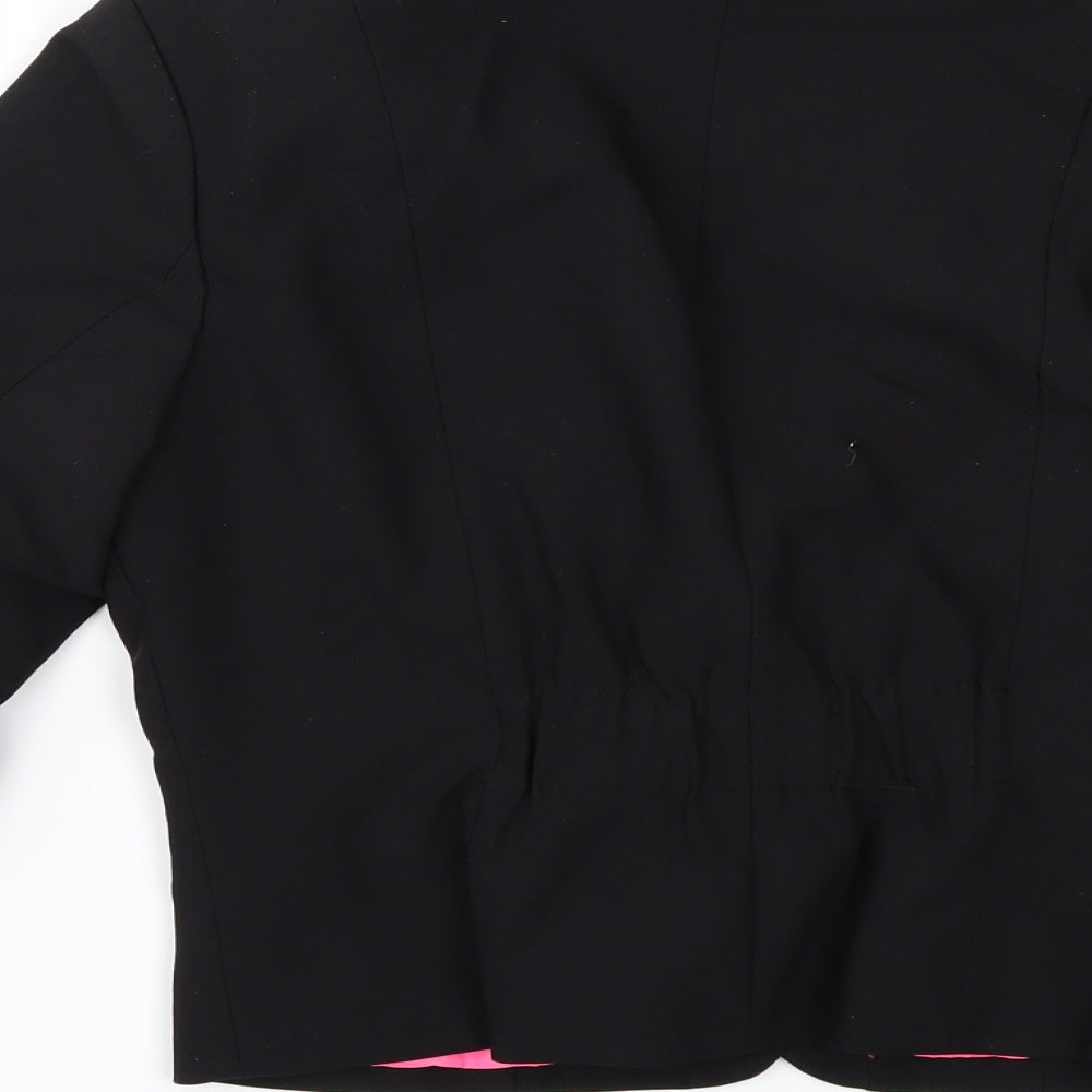 Divided by H&M Womens Black Jacket Size 14 - gathered sleeves