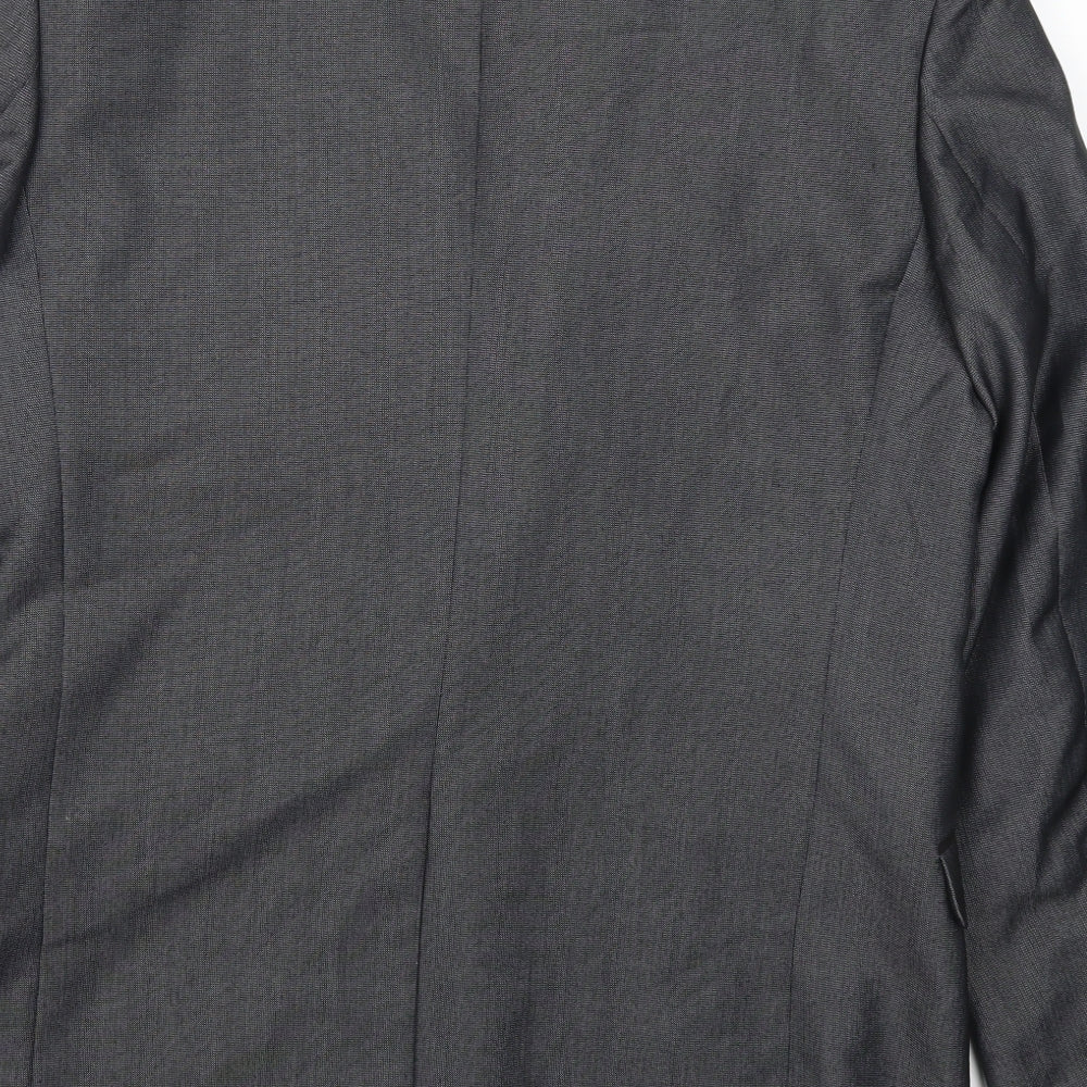 Cedar Wood State Mens Grey Jacket Suit Jacket Size 40