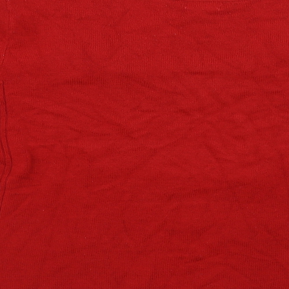 Filati Womens Red Pullover Jumper Size L