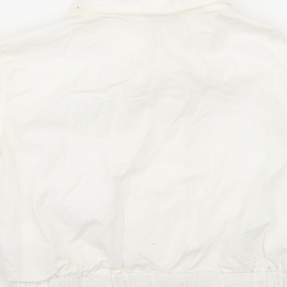 Artigi Girls White Basic Button-Up Size 8 Years