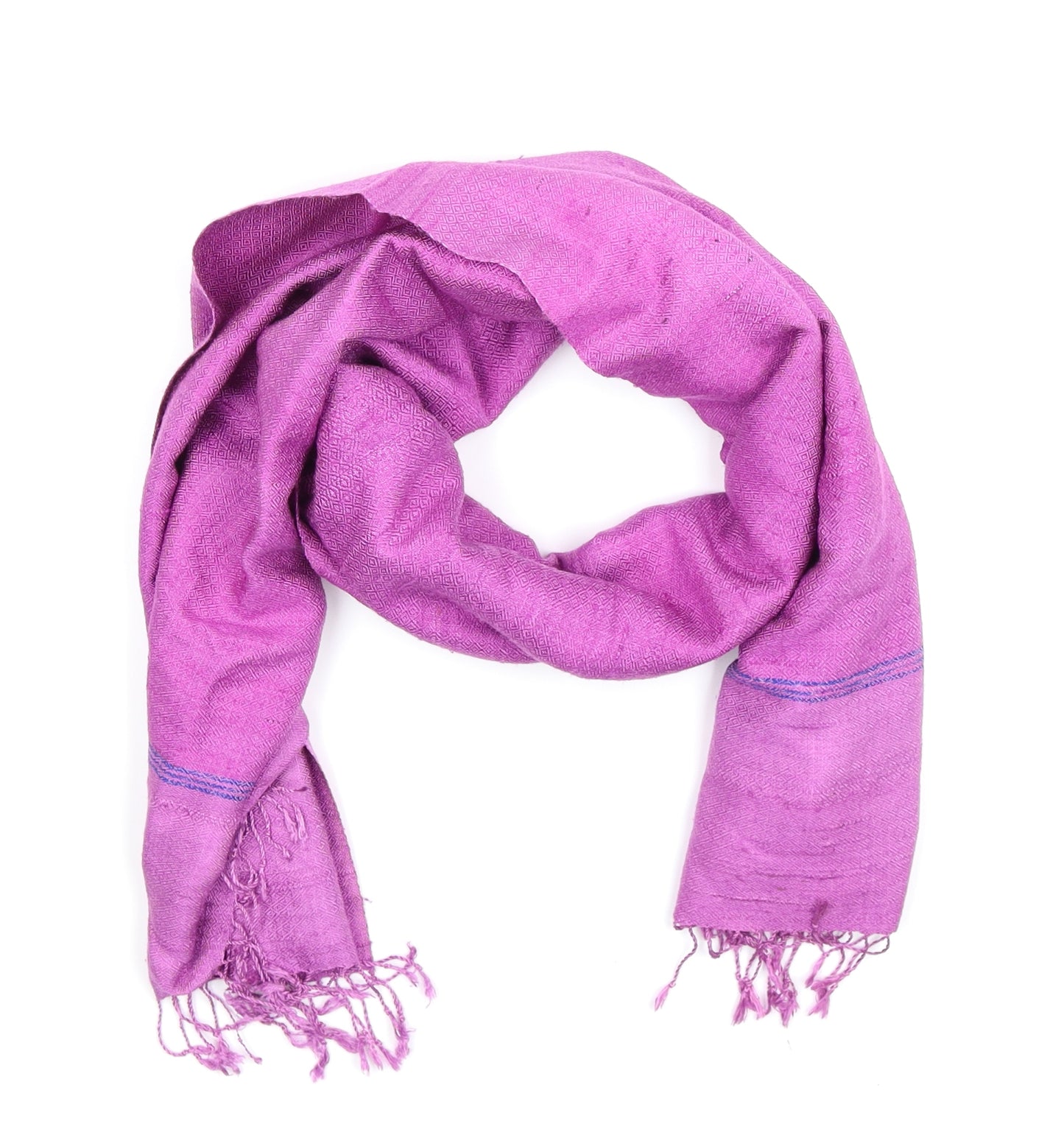 Aseana Womens Purple Striped Scarf