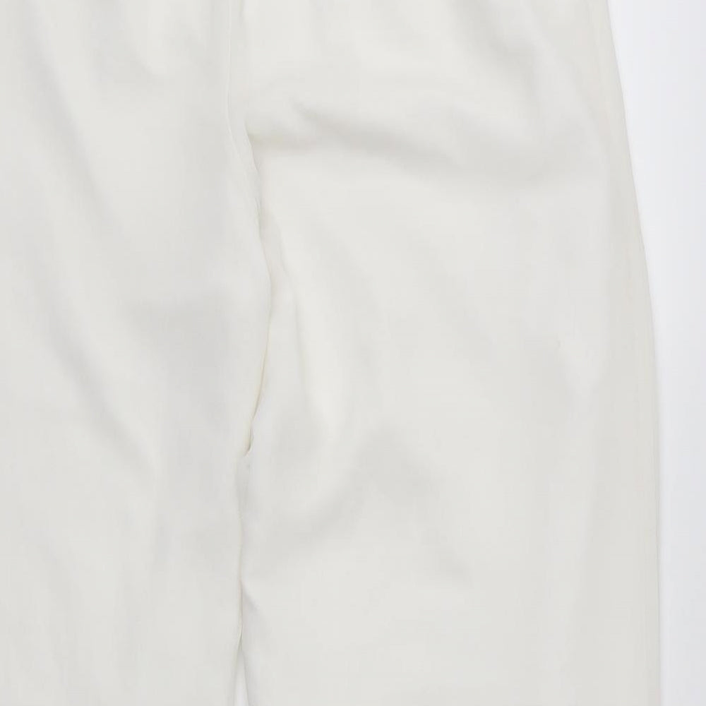 Anna Rose Womens White Trousers Size 16 L28 in