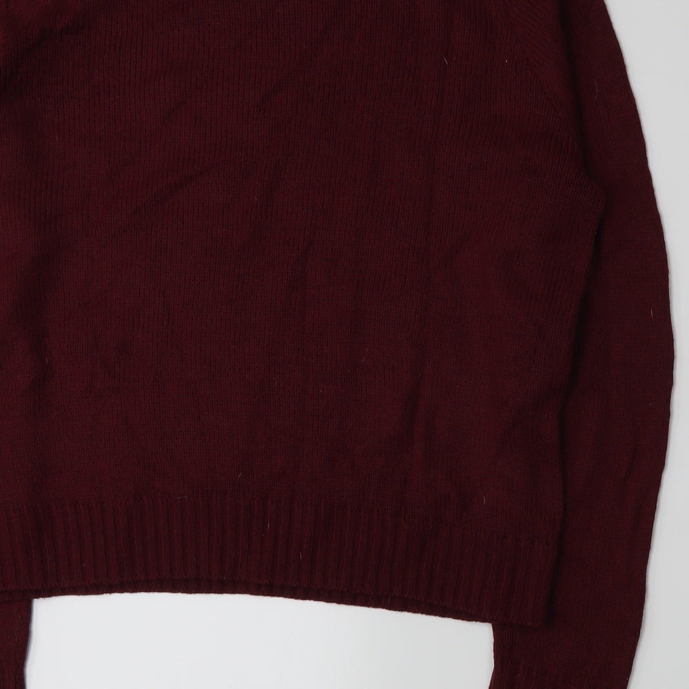 Divided by H&M Womens Red Knit Pullover Jumper Size S