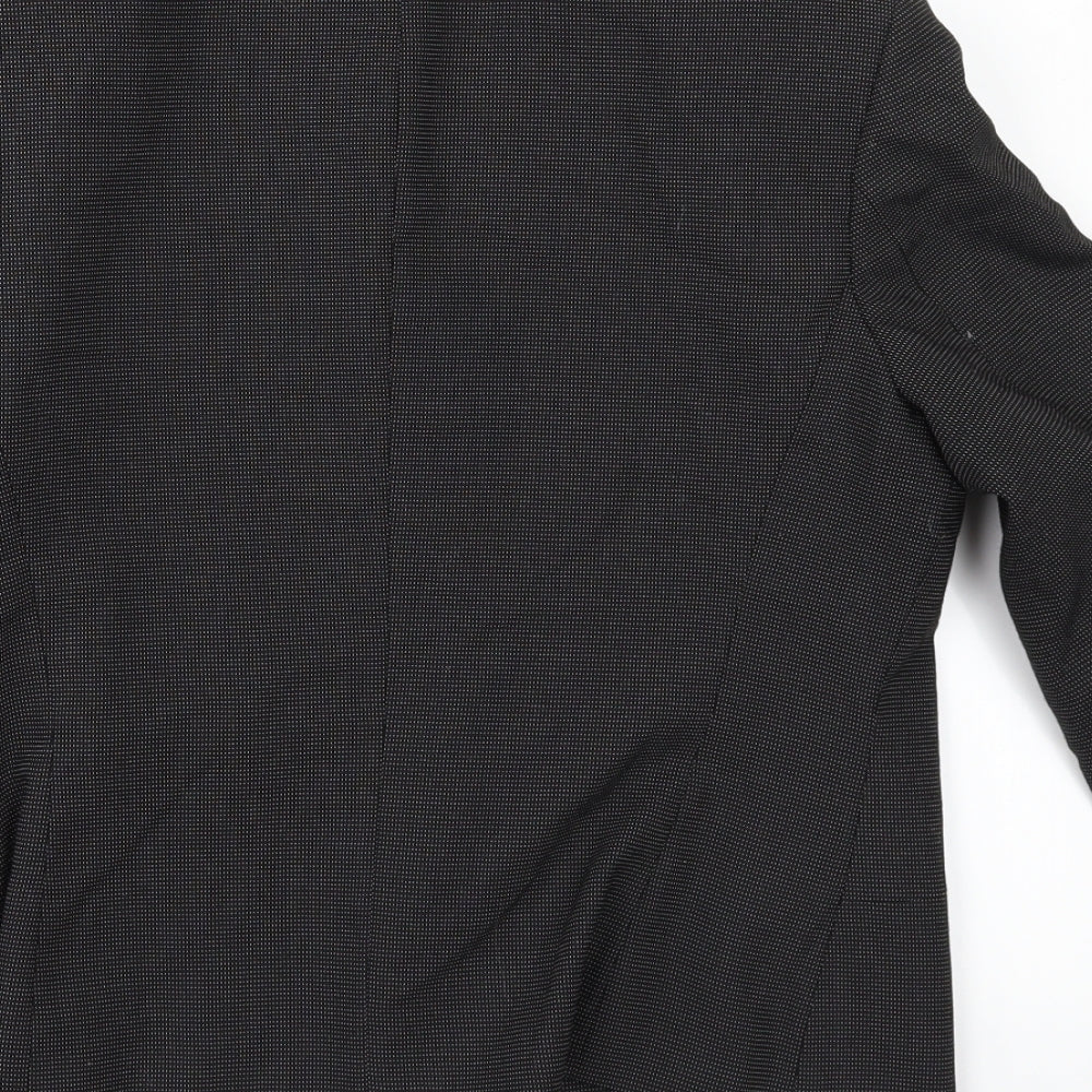Preworn Womens Grey Jacket Suit Jacket Size 34