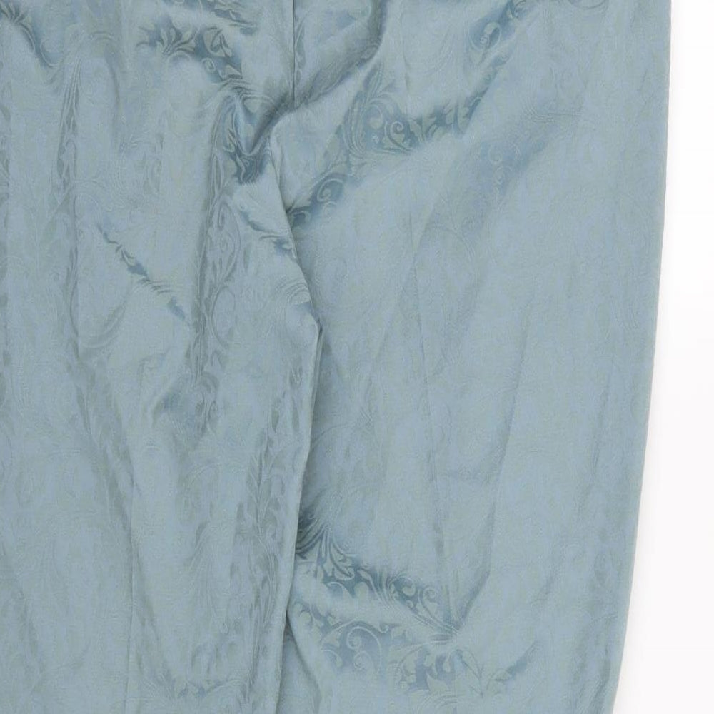 Taifun Womens Blue Floral Trousers Size 20 L27 in