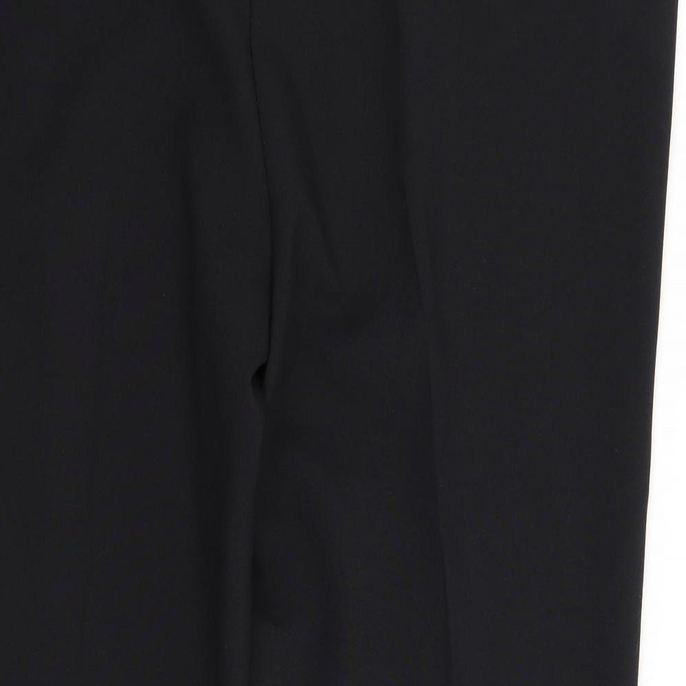 Peacocks Womens Black Trousers Size 18 L28 in