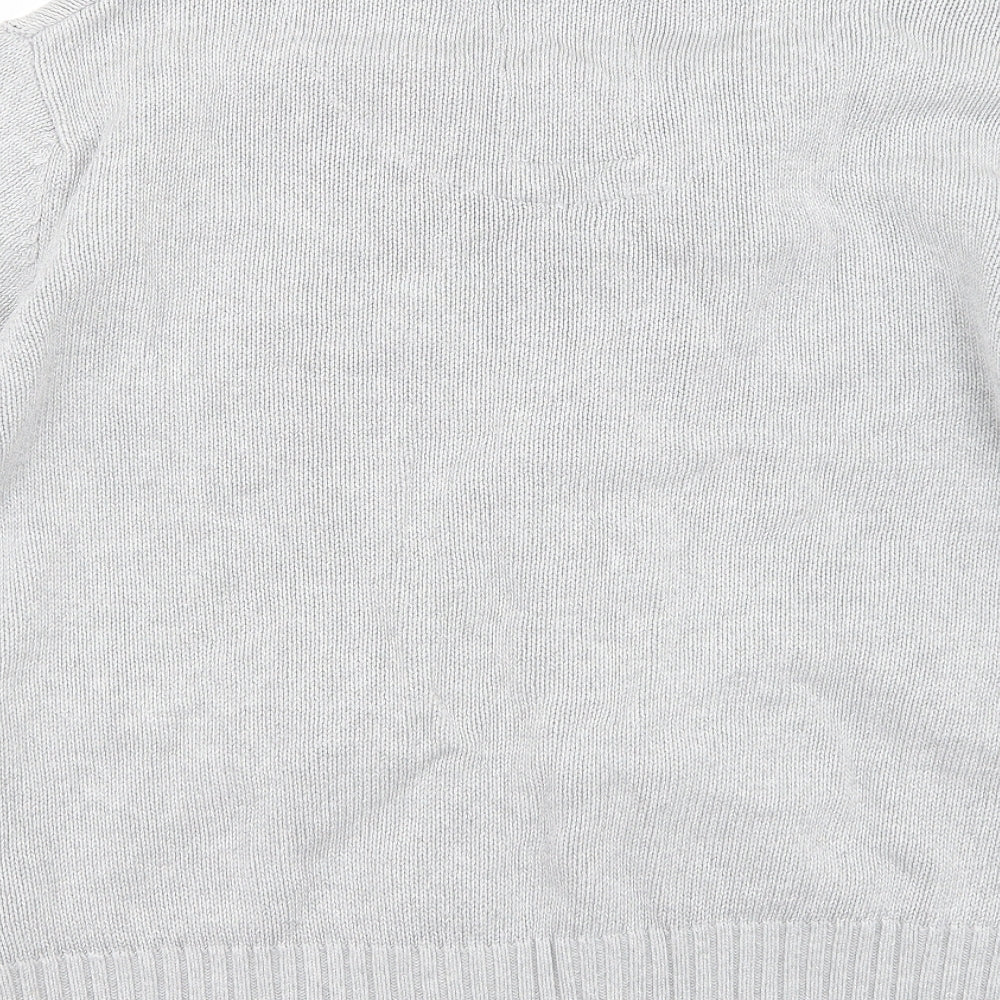 Brave Soul Womens Grey Cardigan Jumper Size L