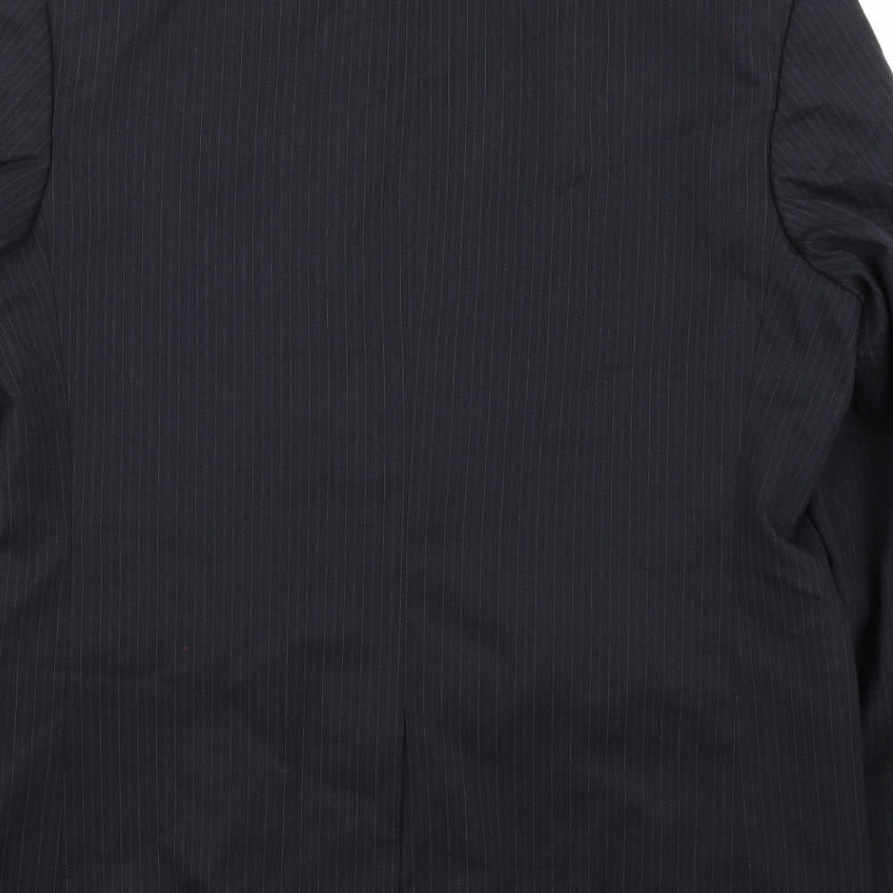 Armando Mens Black Jacket Suit Jacket Size 42