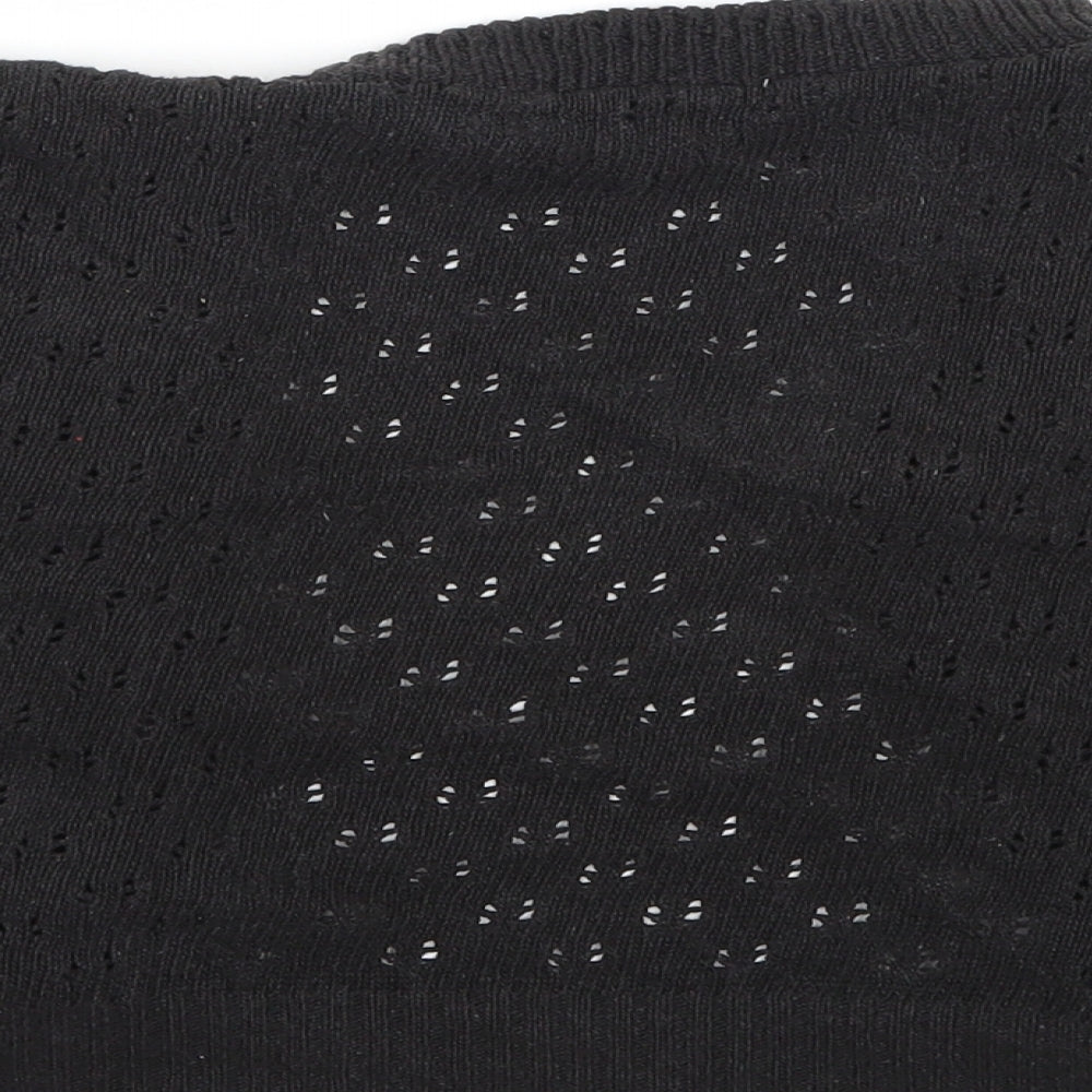 Agenda Womens Black Cardigan Jumper Size S