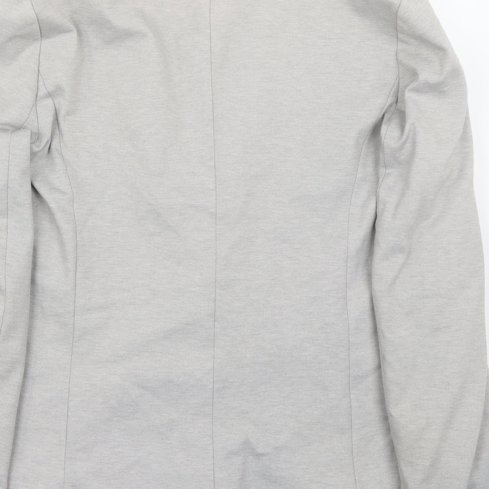 Peacocks Womens Grey Jacket Suit Jacket Size 16