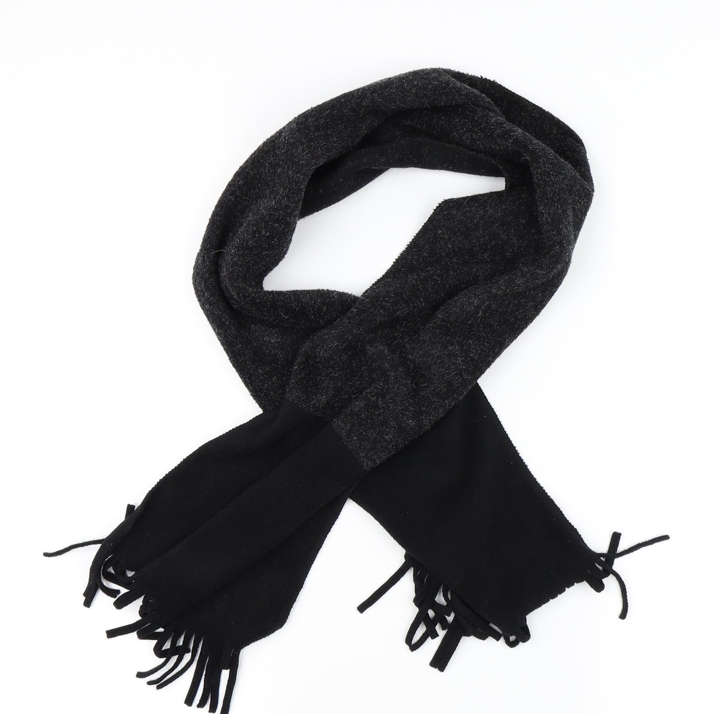 Essentials Unisex Black Scarf One Size