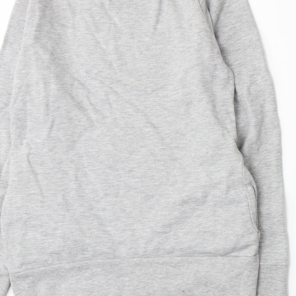 Marks and Spencer Girls Grey Jersey Pullover Sweatshirt Size 11-12 Years