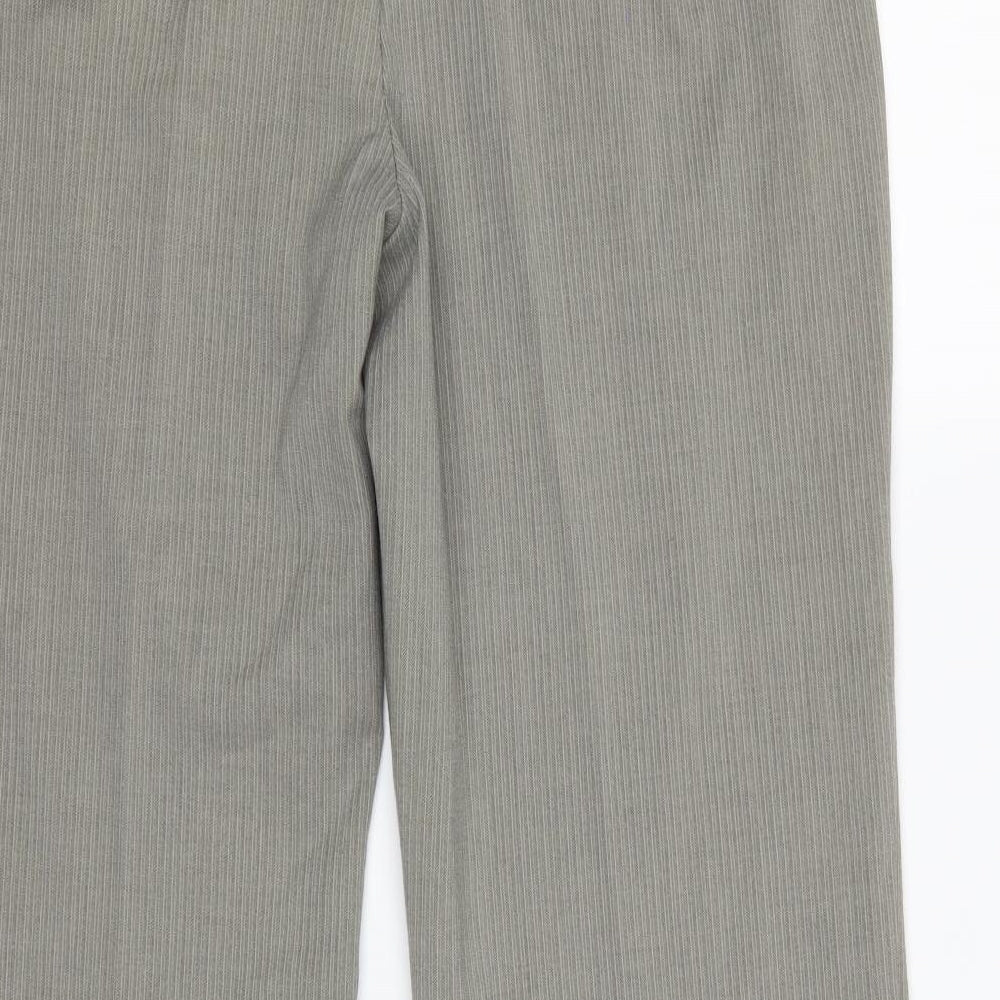 Marks and Spencer Womens Grey Plaid Dress Pants Trousers Size 16 L27 in