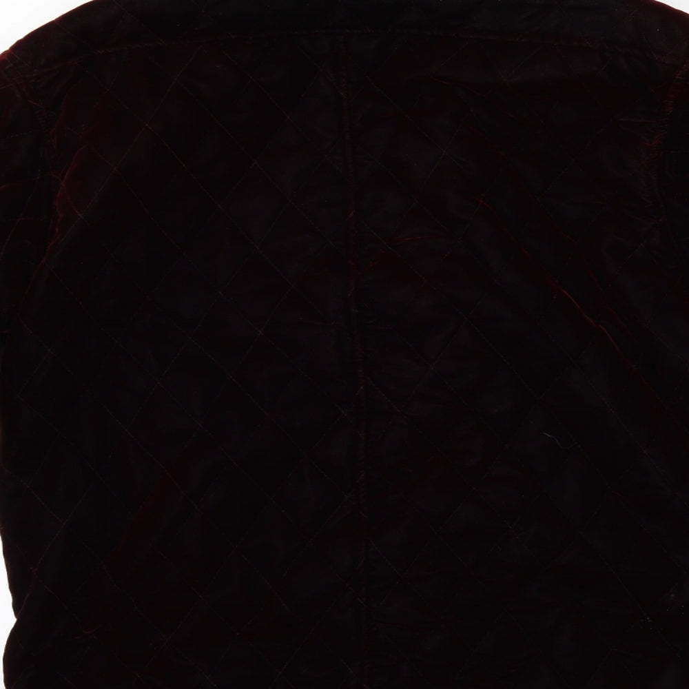 Rossetti Womens Red Velour Jacket Size 14