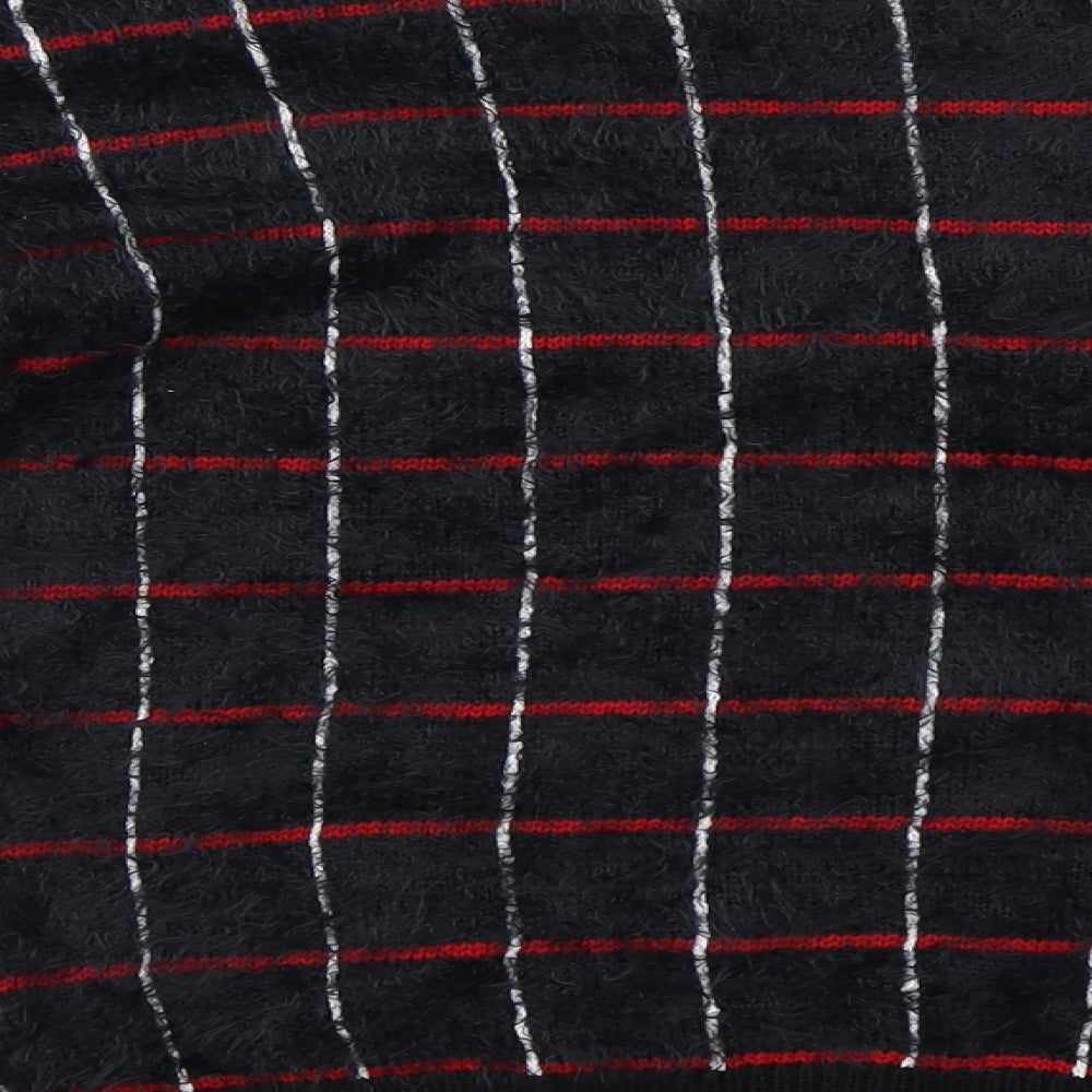 Marks and Spencer Womens Black Check Pullover Jumper Size 6