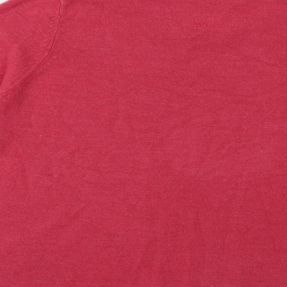 Marks and Spencer Womens Pink Knit Pullover Jumper Size 14