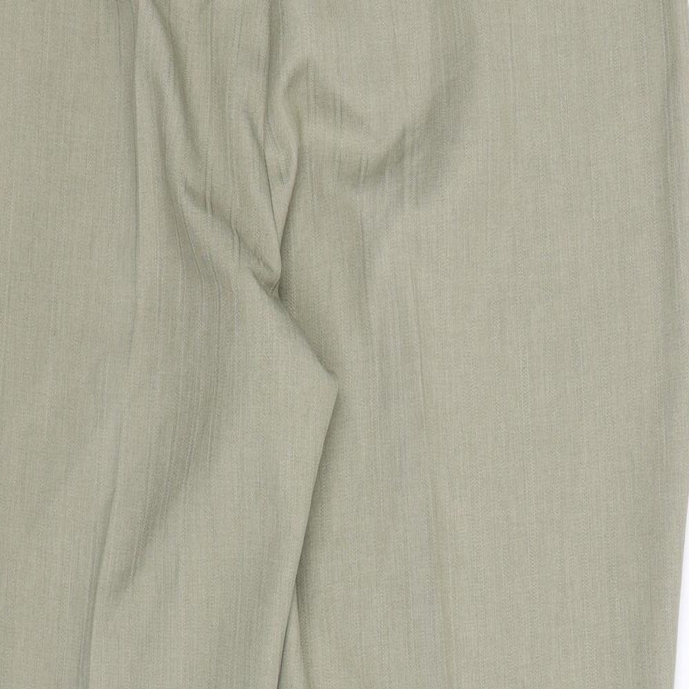 Marks and Spencer Womens Green Trousers Size 18 L28 in