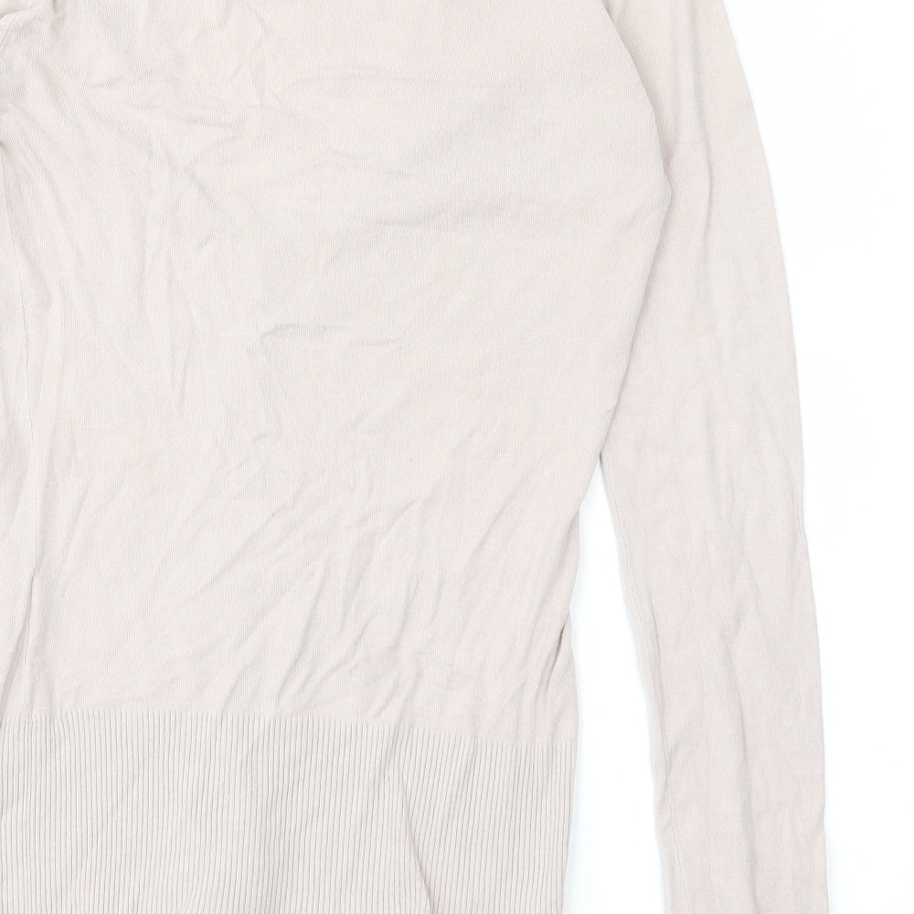 H&M Womens Grey Basic Blouse Size 6