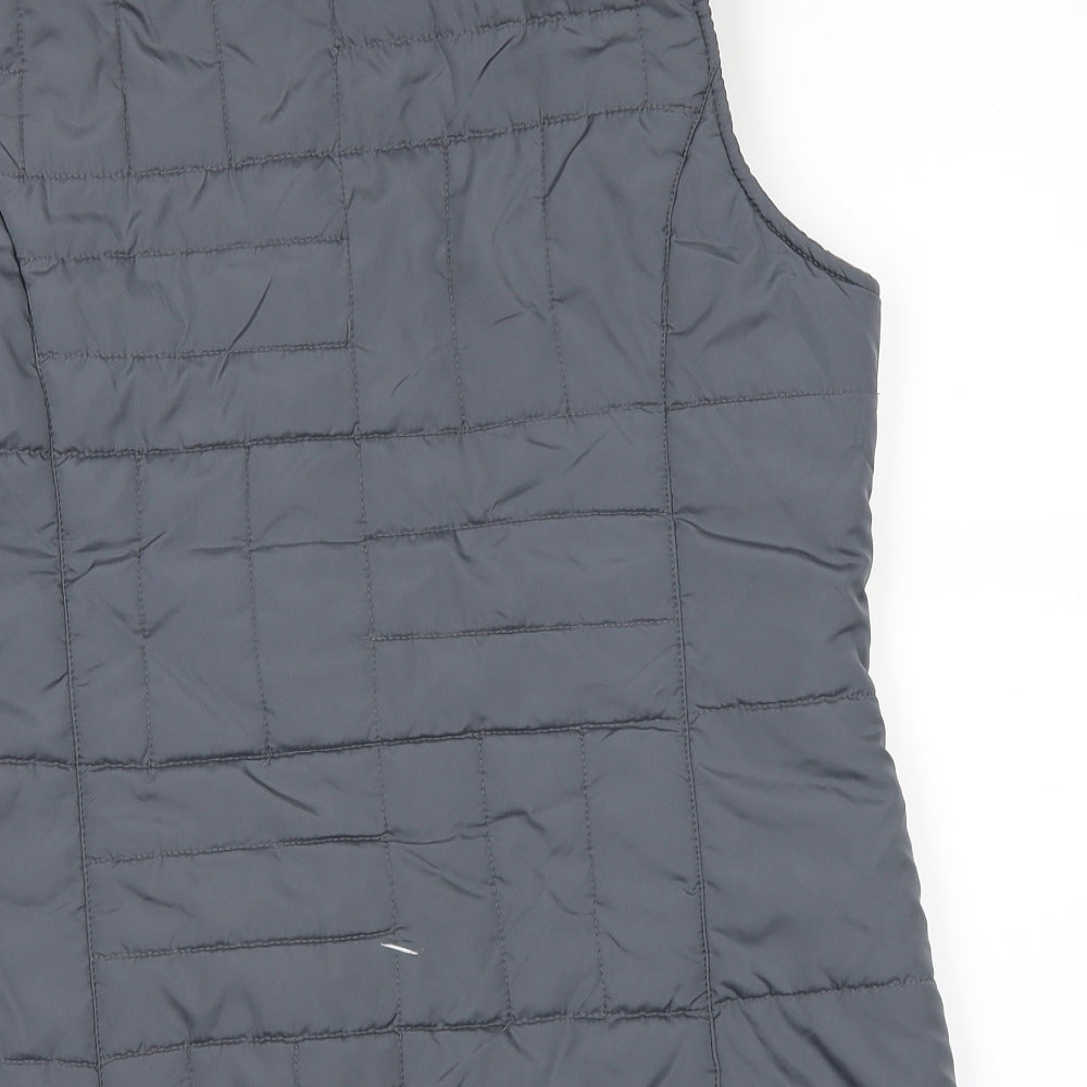 fabrizio Womens Blue Puffer Jacket Waistcoat Size M