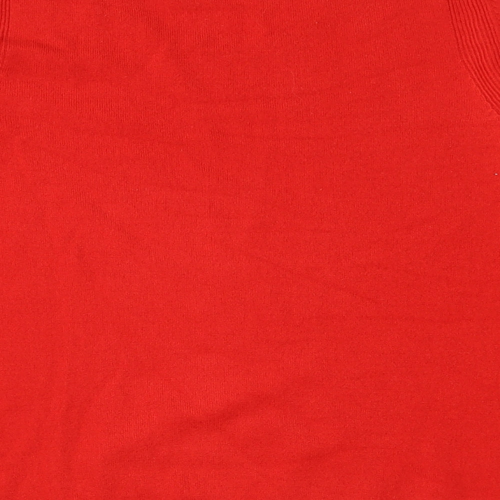 Marks and Spencer Womens Red Knit Pullover Jumper Size 12