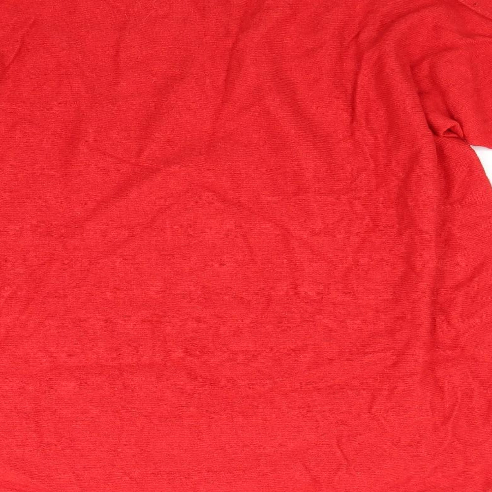 Gria Womens Red Pullover Jumper Size M