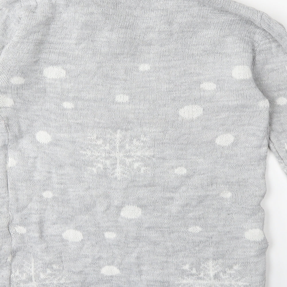 Preworn Womens Grey Knit Pullover Jumper Size S