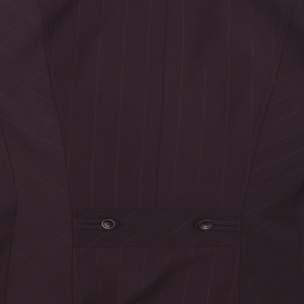 Precis Womens Grey Striped Jacket Suit Jacket Size 14