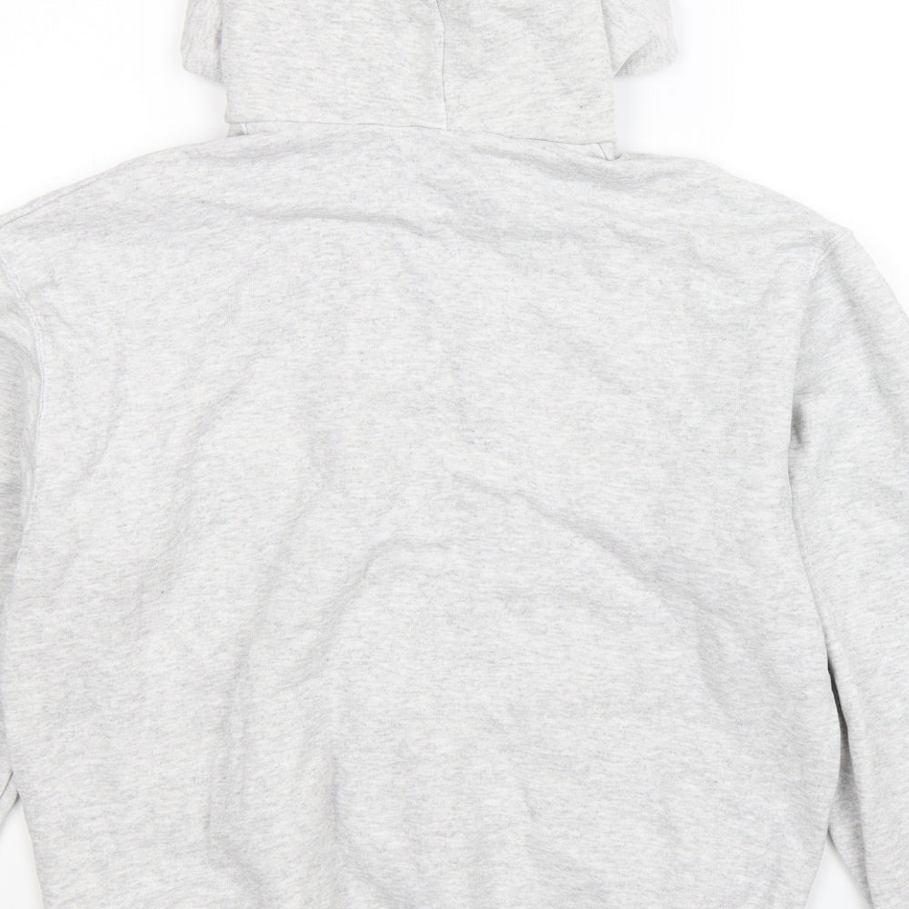 Fruit of the Loom Mens Grey Pullover Hoodie Size M