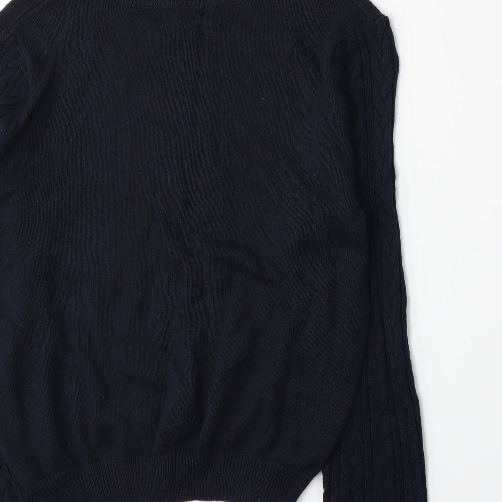 H&M Womens Blue Knit Pullover Jumper Size L