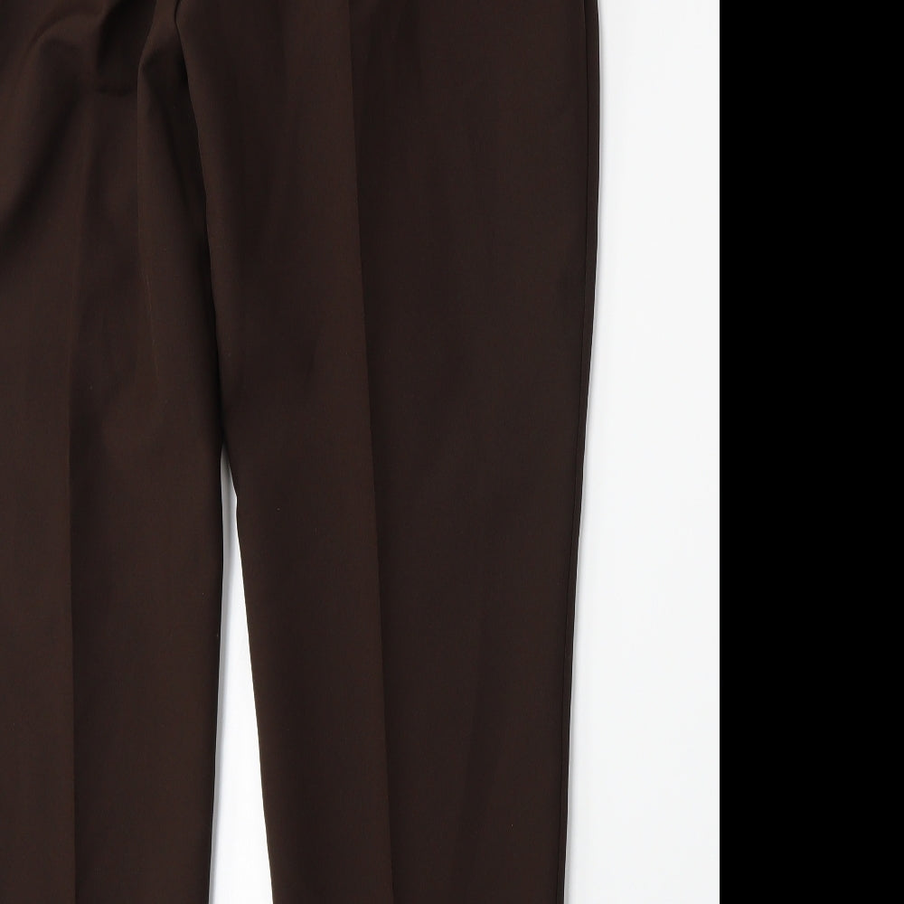Preworn Womens Brown Trousers Size 16 L29 in