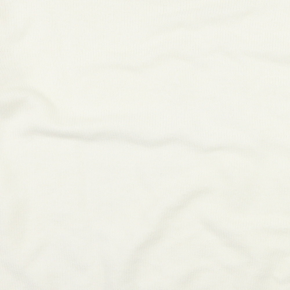 EWM Womens White Pullover Jumper Size L
