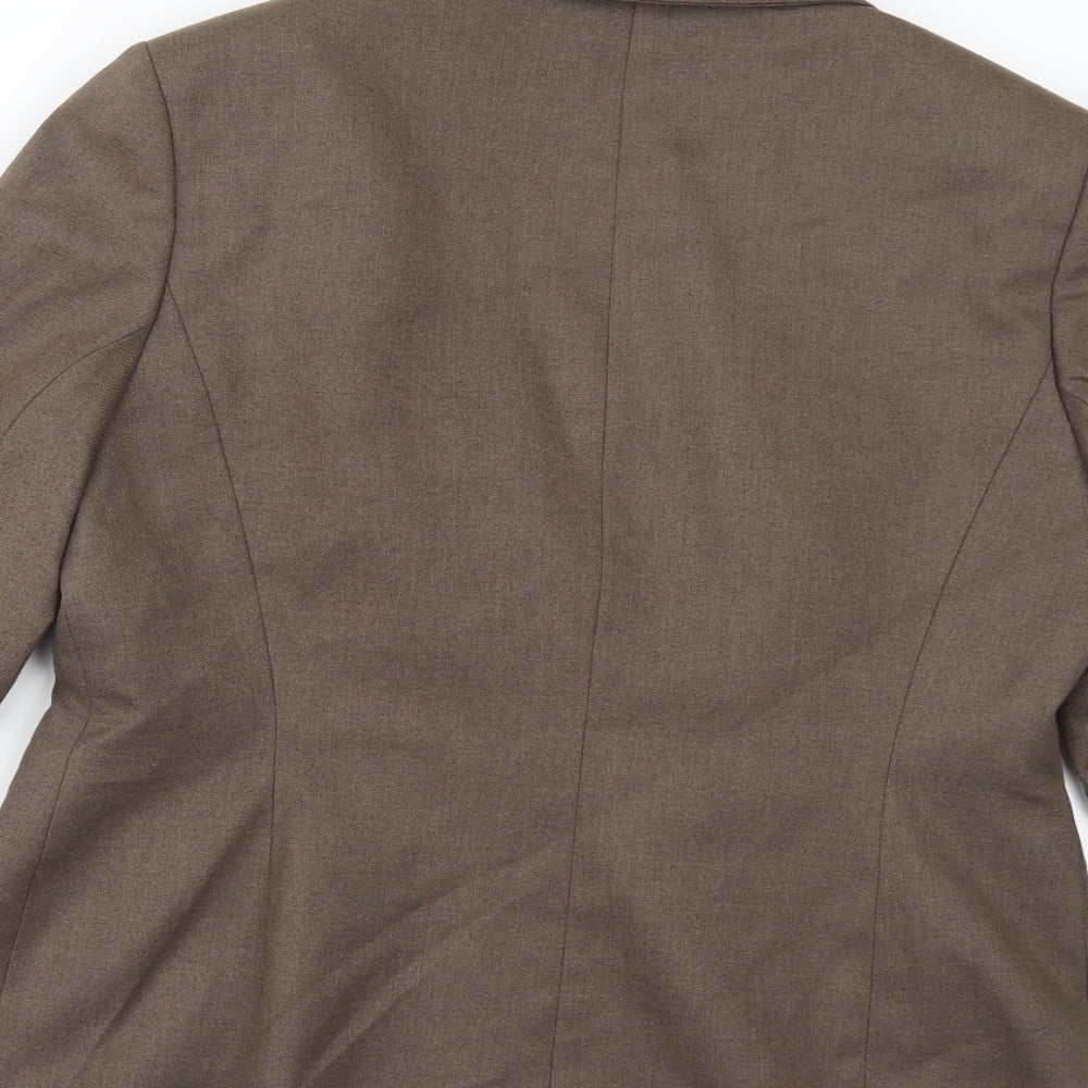 PLANET Womens Brown Jacket Suit Jacket Size 14