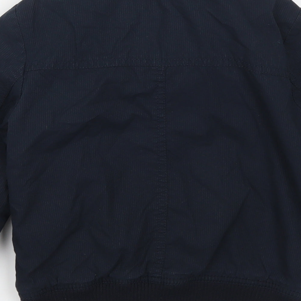 Marks and Spencer Boys Blue Basic Coat Coat Size 5-6 Years
