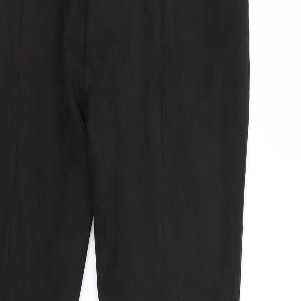 Primark Womens Black Trousers Size 12 L28 in