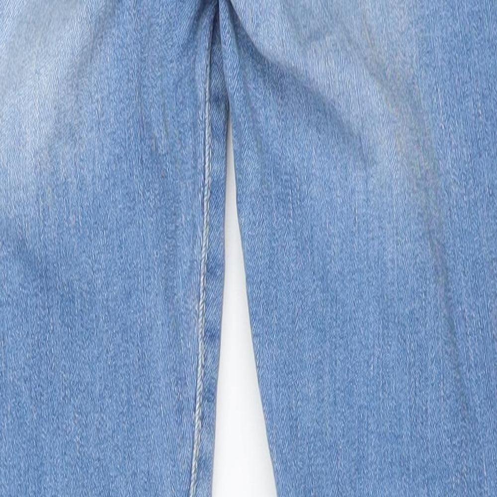 Preworn Womens Blue Straight Jeans Size 8 L22 in