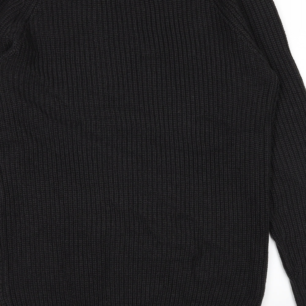 Selected Womens Black Pullover Jumper Size S