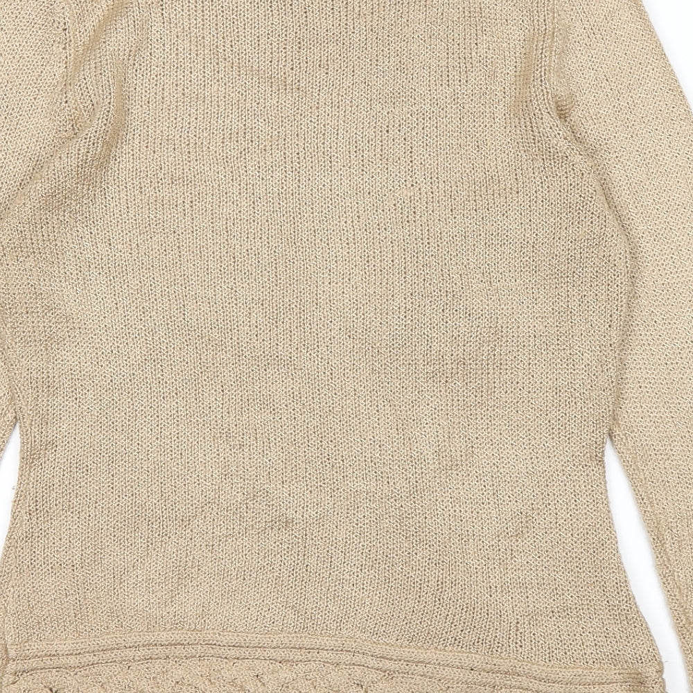 Stephen Womens Brown Pullover Jumper Size S